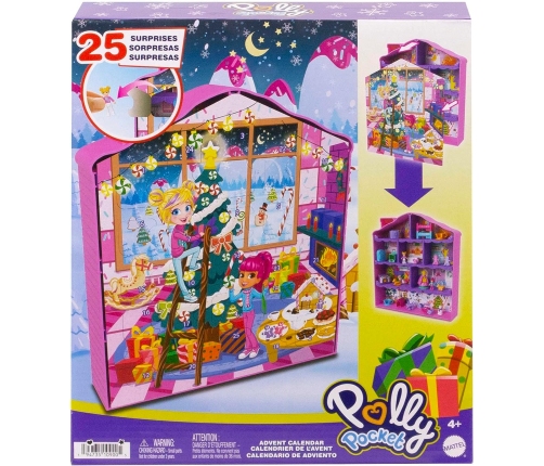 Polly Pocket Advent Calendar Gingerbread House + 25 surprises HKW16 Adventes Kalendārs + Lelle