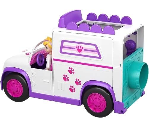 Polly Pocket Cuddle n Care Mobile Vet GFR04 Lelle + Mobilā veterinārā klīnika