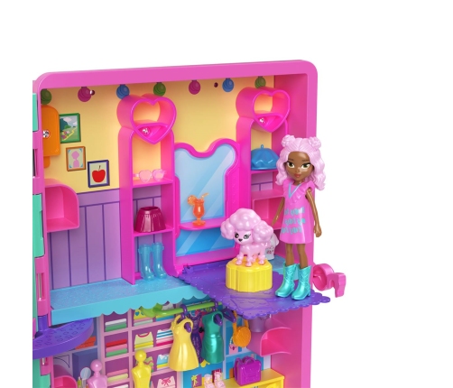 Polly Pocket Fashion Drop Candy Style Playset HMJ4 2 Куклы + Автомат