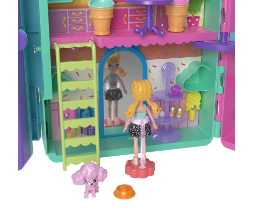 Polly Pocket Fashion Drop Candy Style Playset HMJ4 2 Куклы + Автомат