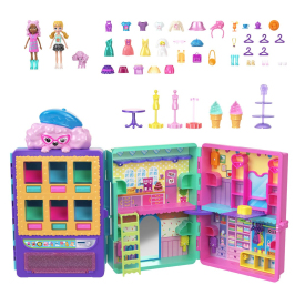 Polly Pocket Fashion Drop Candy Style Playset HMJ4 2 Куклы + Автомат