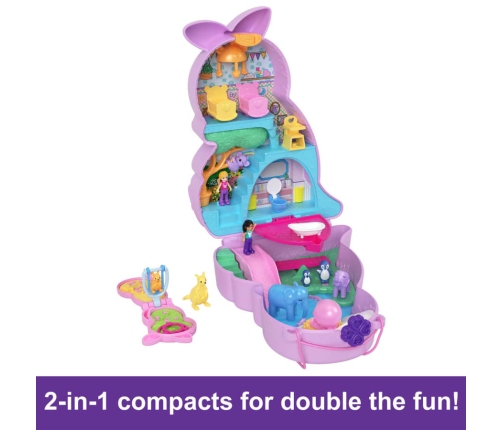 Polly Pocket Mini Toys Kangaroo Mama And Joey HKV50 Bērnu soma Ķengurs