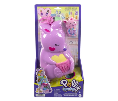 Polly Pocket Mini Toys Kangaroo Mama And Joey HKV50 Bērnu soma Ķengurs