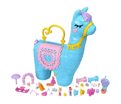 Polly Pocket Pajama Party Llama +25 surprises HHX74 Bērnu soma Lama