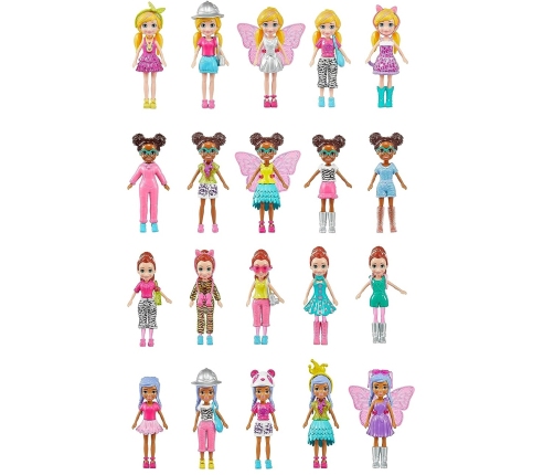 Polly Pocket Pet Fashion Deluxe Collection HKW11 4 Куклы + Гардероб