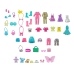 Polly Pocket Pet Fashion Deluxe Collection HKW11 4 Lelles + Garderobe