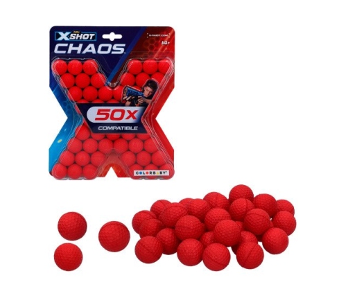 Поролоновые шарики 50 шт. X-Shot Chaos ZURU 14+ CB46275