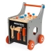 Тачка на колёсах с инструментами Janod Bricokids Magnetic DIY Trolley