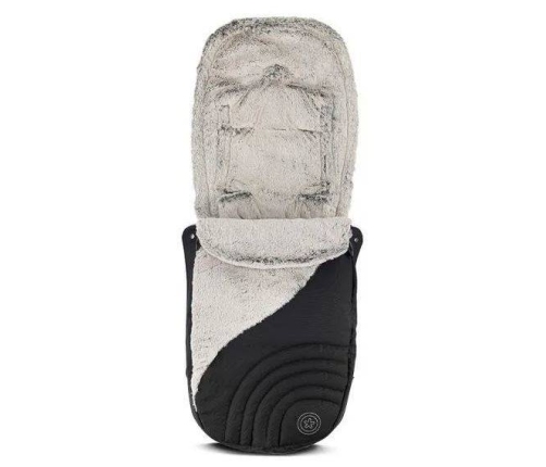 Bērnu ratu guļammaiss Kiddy Softmuff Black grey