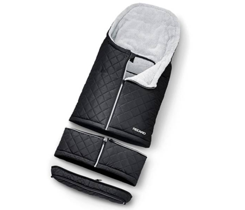 Bērnu ratu guļammaiss Recaro Vario Footmuff Black