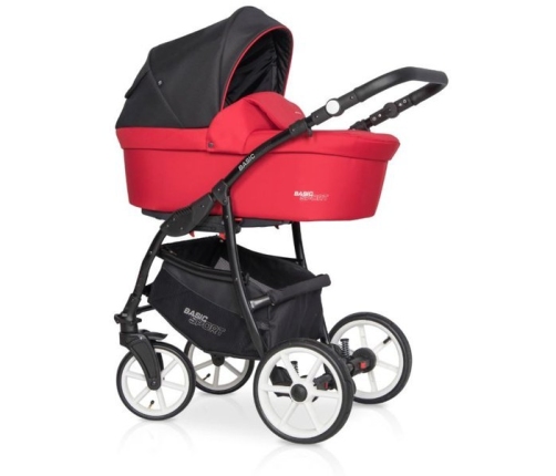 Riko Basic Sport Sport Red Bērnu Ratiņi 2in1