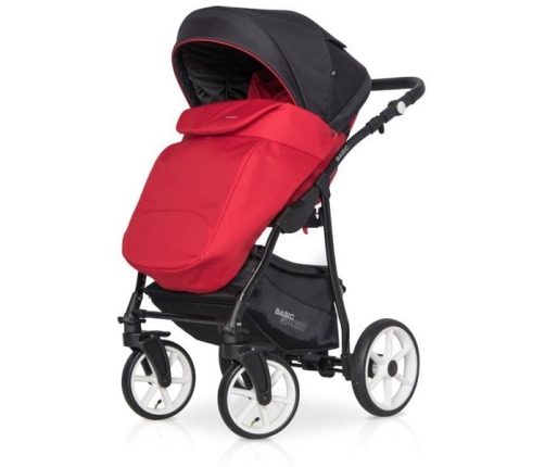 Riko Basic Sport Sport Red Bērnu Ratiņi 2in1