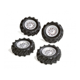 Колеса с резиновыми надувными шинами для тракторов Rolly Toys rollyTrac Air Tyres 4 gab. 409181