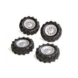 Riteņi ar gumijas piepūšamam riepam traktoriem Rolly Toys rollyTrac Air Tyres 4 gab. 409181