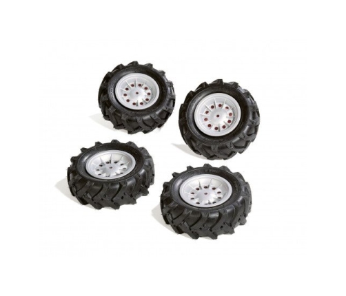 Riteņi ar gumijas piepūšamam riepam traktoriem Rolly Toys rollyTrac Air Tyres 4 gab. 409181