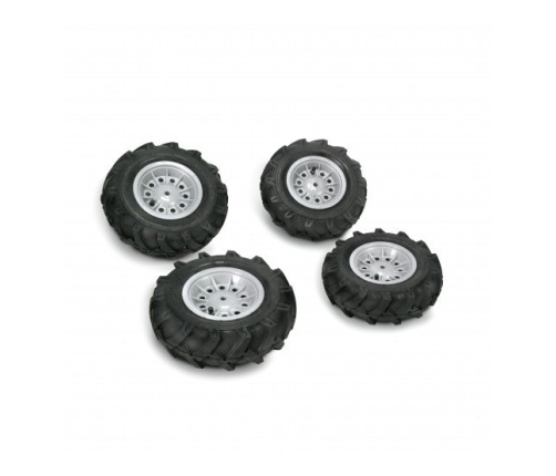 Riteņi ar gumijas piepūšamam riepam traktoriem Rolly Toys  rollyTrac Air Tyres 4 gab. 409242