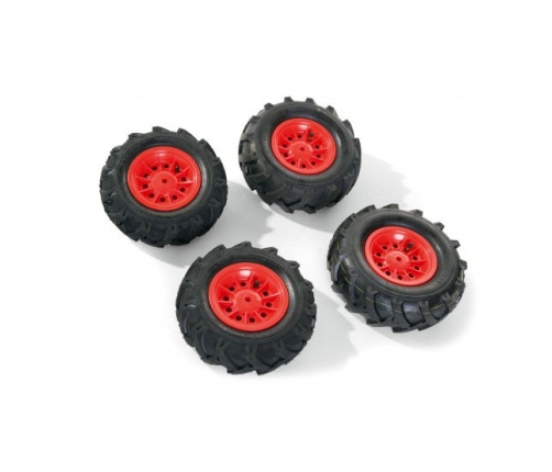 Колеса с резиновыми надувными шинами для тракторов Rolly Toys rollyTrac Air Tyres 4 gab. 409587