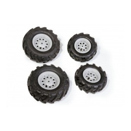 Колеса с резиновыми надувными шинами для тракторов Rolly Toys rollyTrac Air Tyres 4 gab. 409846