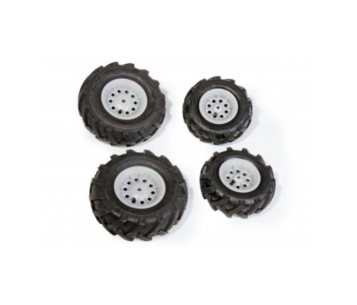 Колеса с резиновыми надувными шинами для тракторов Rolly Toys rollyTrac Air Tyres 4 gab. 409846