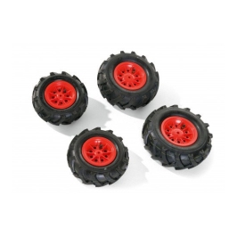 Riteņi ar gumijas piepūšamam riepam traktoriem Rolly Toys rollyTrac Air Tyres 4 gab. 409853