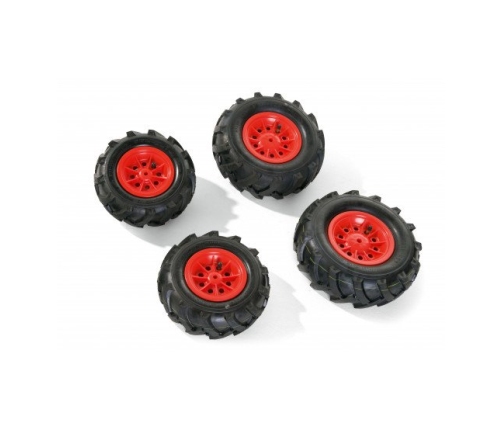 Riteņi ar gumijas piepūšamam riepam traktoriem Rolly Toys rollyTrac Air Tyres 4 gab. 409853