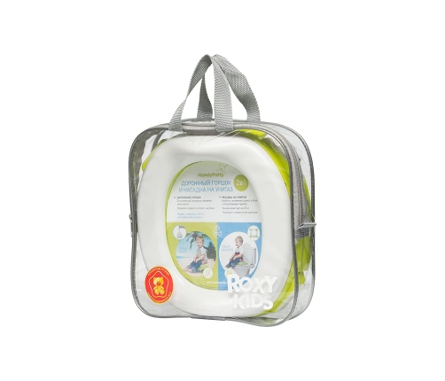 Roxy Kids Handy Potty Blue Детский Переносной горшок Насадка на унитаз 2в1