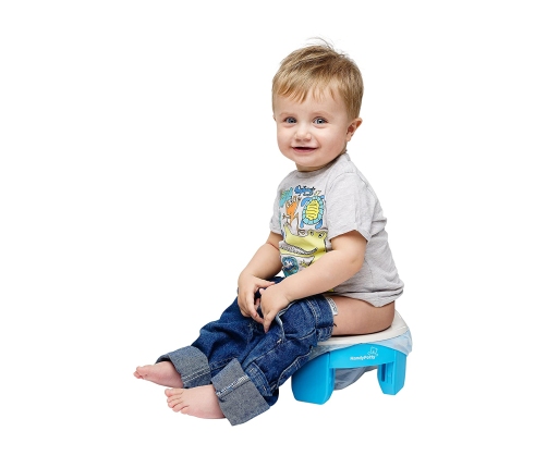 Roxy Kids Handy Potty Blue Детский Переносной горшок Насадка на унитаз 2в1