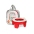 Roxy Kids Handy Potty Red 2in1 Bērnu podiņš pārnesamais Poda vāka mazinātājs 2 vienā