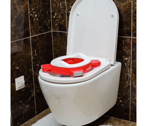 Roxy Kids Handy Potty Red 2in1 Bērnu podiņš pārnesamais Poda vāka mazinātājs 2 vienā