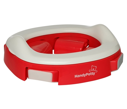 Roxy Kids Handy Potty Red 2in1 Bērnu podiņš pārnesamais Poda vāka mazinātājs 2 vienā