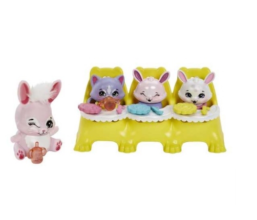 Royal Enchantimals Baby BFFs Reveal Wave 1 Bunny HLK85 Lelle ar dzīvniekiem