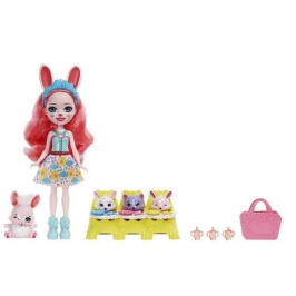 Royal Enchantimals Baby BFFs Reveal Wave 1 Bunny HLK85 Lelle ar dzīvniekiem