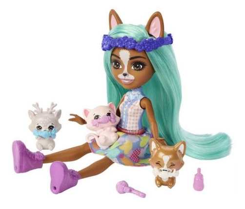 Royal Enchantimals Baby BFFs Reveal Wave 1 Crizia Corgi HLK86 Кукла с животными