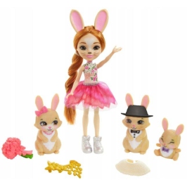 Royal Enchantimals Brystal Bunny & family Кукла с животными GYJ08