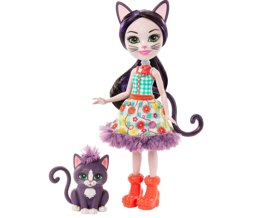 Royal Enchantimals Ciesta Cat & Climber Кукла с животными GJX40