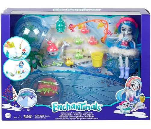 Royal Enchantimals Ice Fishing Playset с животными GJX48