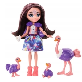 Royal Enchantimals Ofelia Ostrich & family Lelle ar dzīvniekiem GJX43