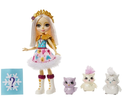 Royal Enchantimals Snow Owl Family lelle ar dzīvniekiem GJX46