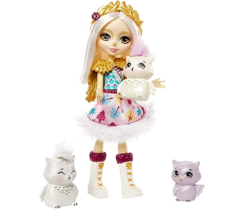 Royal Enchantimals Snow Owl Family lelle ar dzīvniekiem GJX46