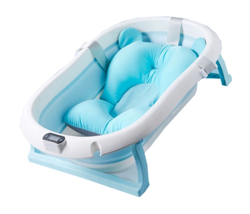 Складная детская ванночка с термометром Primabobo Premium MyToy Blue