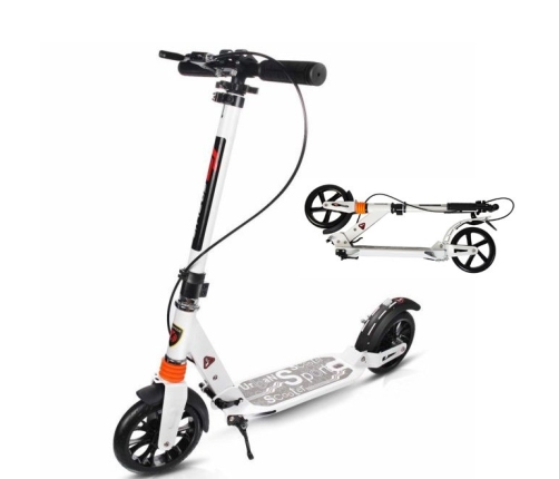 Самокат с тормозами Scooter Urban White