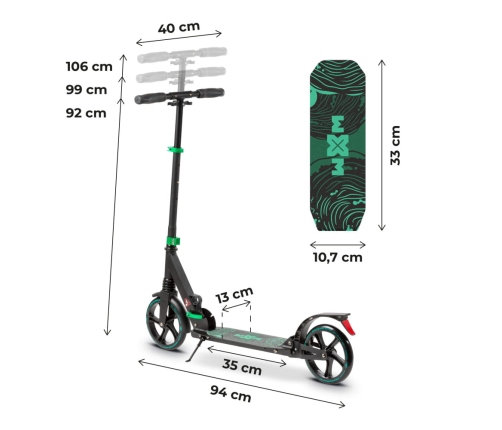 Самокат Kidwell WXM RSN-B01 Green