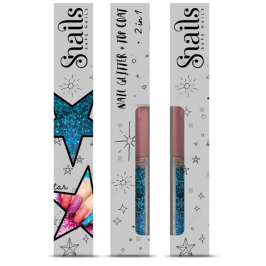 Snails Nail Glitter 2in1 Magic Dust Blue Spīdums nagiem 2 vienā