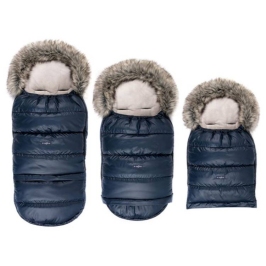 Спальный мешок для коляски Womar GROW UP 2.0 Plush Pastel Navy Blue