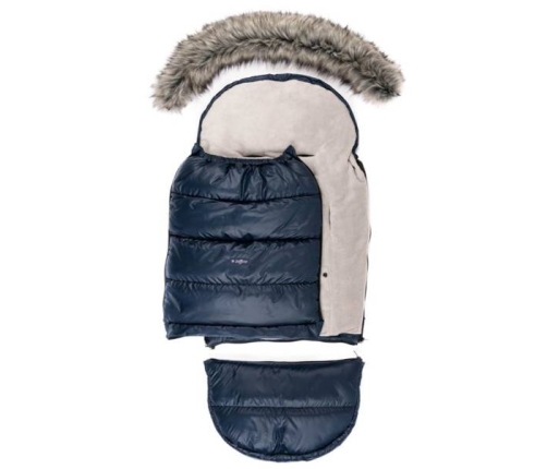 Спальный мешок для коляски Womar GROW UP 2.0 Plush Pastel Navy Blue