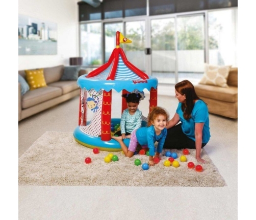 Spēļu centrs ar jumtiņu + 25 bumbiņas FISHER PRICE Bestway 93505