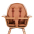 Spilvens barošanas krēslam Āda Childhome Evolu Nude Leather