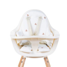 Подушка на стульчик для кормления Childhome Evolu Hearts