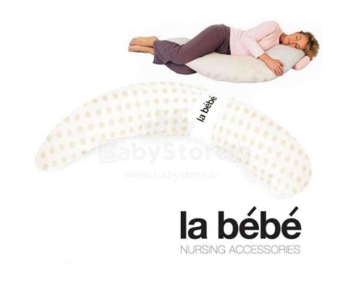 Подушка - подкова 185 см La Bebe Moon Maternity Pillow Beige Dots