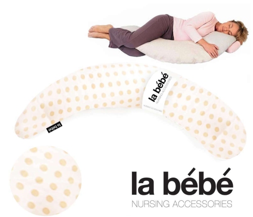 Spilvens - pakaviņš 185 cm La Bebe Moon Maternity Pillow Beige Dots